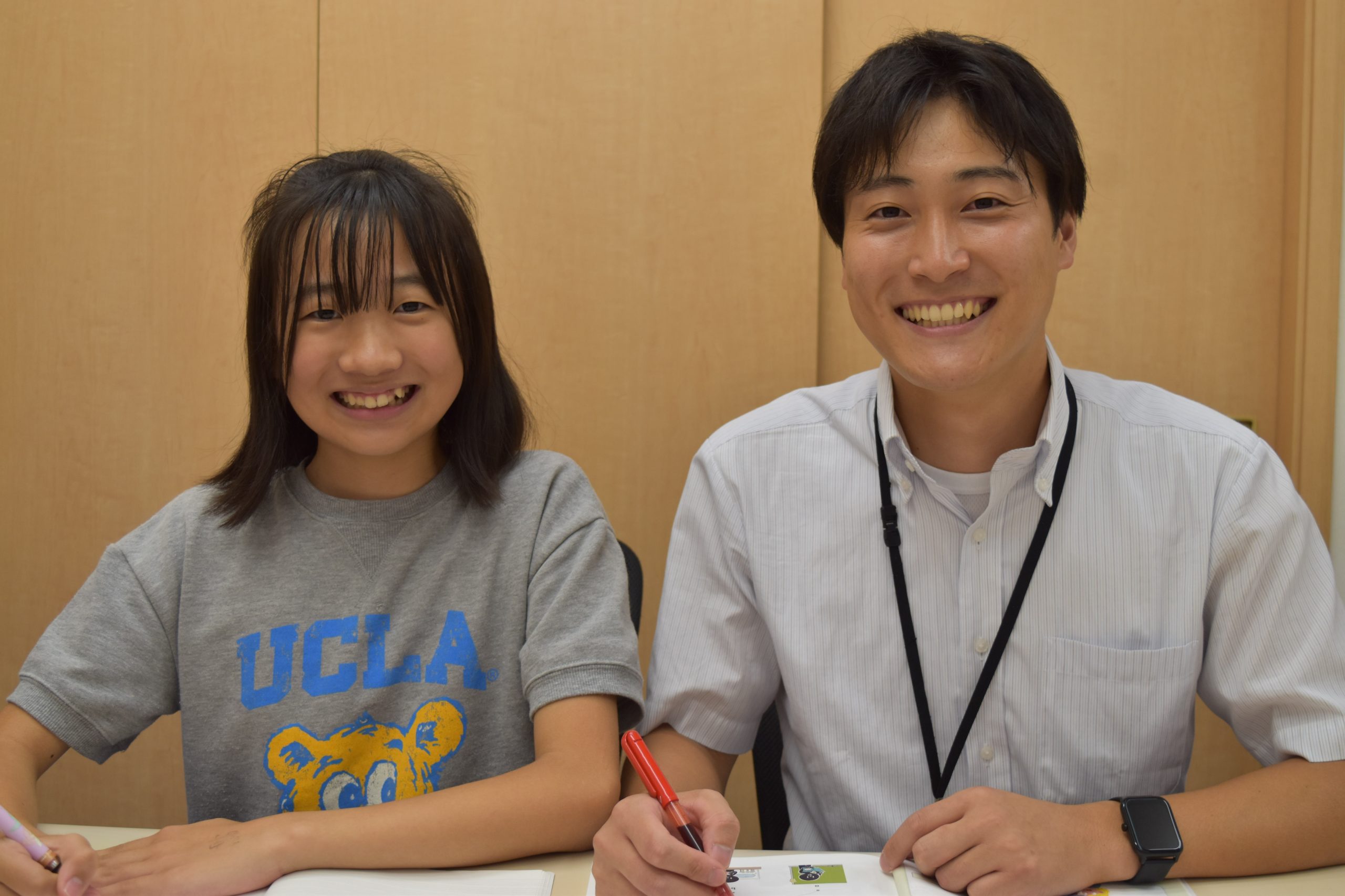 個別教育Canの授業は、「笑顔で」「褒めて」「励ます」授業です！